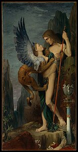 Oedipus and the Sphinx (1864), 206 x 105 cm, Metropolitan Museum of Art