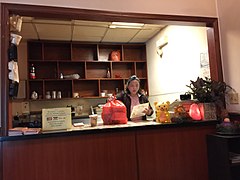 Chinese restaurant counter in a Northside Chicago neighborhood