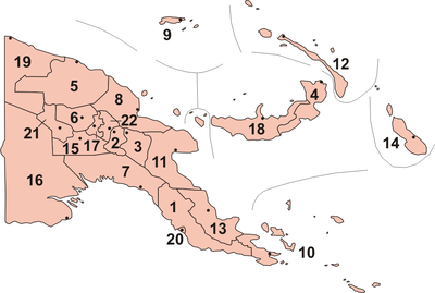 Papua Ny-Guineas provinser.