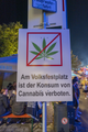 Kein Cannabis erlaubt