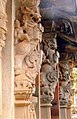 Yali pillars in Aghoreshwara temple at Ikkeri