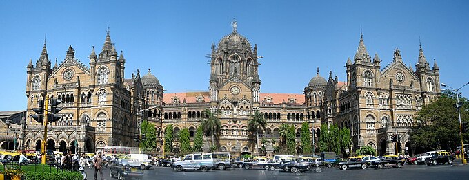 Σιδηροδρομικός Σταθμός Chhatrapati Shivaji Terminus, Βομβάη, Ινδία