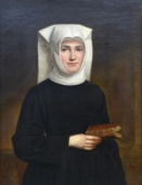 1826 (?) : Portrait d'une religieuse tenant un livre de prière, huile sur toile, 81 cm x 63 cm[21].