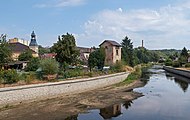 Hrádek nad Nisou, vista de la ciudad desde el puente sobre el Neisse