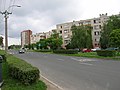 A street in the modern part of the town