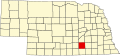 State map highlighting Clay County