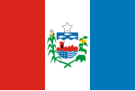 Drapeau de l'Alagoas (État du Nord-Est du Brésil).