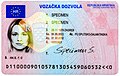 Driving licences in the EU feature the twelve stars on a blue background with the country's distinguishing sign.