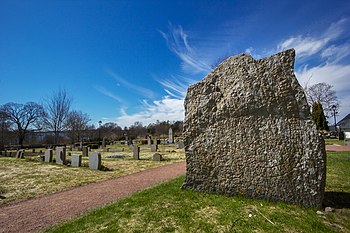 Rune stone at Vallentuna Church Photograph: Björn Strömfeldt Licensing: CC-BY-SA-3.0