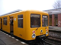 EIII-Wagen 1914 am U-Bahnhof Biesdorf-Süd