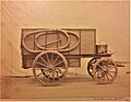 1883 - Apparatus car designed by A.C. KREBS for the captive balloon train in the field. [3]