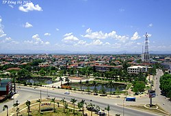 Đông Hà city center seen from above
