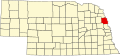 State map highlighting Burt County