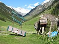 Eine Materialseilbahn im Zillergrund