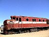 A locomotive used on The Ghan