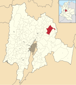 Locatie van Chocontá