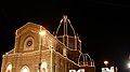 La cupola della Basilica illuminata in occasione della festa patronale.