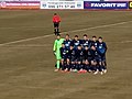 FC Desna Chernihiv before the match against Dynamo Kyiv