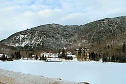 The Balsams, a resort hotel in Dixville Notch and the site of the "midnight vote"