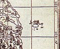 Dokdo (Usan) foi projetado ao lado Ulleungdo. (1899, Coreia)