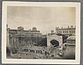 Detail of the entrance of Moti Bagh Palace from an album of photographs compiled by the wife of H.R. Hunter during his time as Dental Surgeon at Moti Bagh Palace during the reign of Maharajah Bhupinder Singh, c. 1922–23