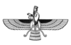 Faravahar, a symbol of Zoroastrianism