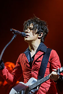 Nicola Sirkis at the 2014 Vieilles Charrues Festival