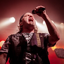 John Arch, original Fates Warning vocalist during the Keep It True Festival (Awaken The Guardian album 30th Anniversary Show) in Lauda-Königshofen, Germany (2016.04.30).jpg