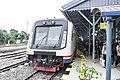 KRDI Sri Lelawangsa saat berada di Stasiun Binjai.