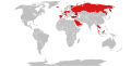 Image 4A map of nations which have Lèse-majesté laws as of September 2022 (from Freedom of speech by country)