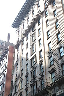 An eastward view of the Redbury New York's facade from 30th Street