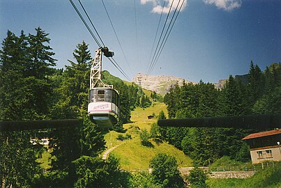 Die Luftseilbahn LSMS auf das Schilthorn in Mürren