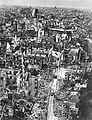 Blick von der Lambertikirche auf den zerstörten Prinzipalmarkt, April 1945.