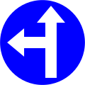 24d) — Proceed straight or turn left