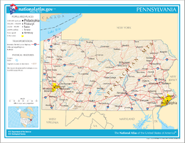 Pennsylvania – Mappa