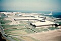 Aerial view of the mill area of the Burns Harbor plant circa 1964.