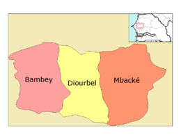 Dipartimento di Diourbel – Localizzazione