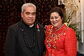 Father Paulo Filoialii receiving his MNZM honour - Wellington, New Zealand. May 2023