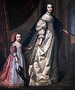 Charles e Henri Beaubrun, Françoise Marguerite du Plessis Chivré (1608-1689), nipote del cardinale Richelieu, moglie di Antonio III di Gramont, con suo figlio Antonio Carlo IV (1641–1720), ca. 1645