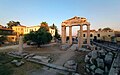 View of the Gate of Athena Archegetis in the morning