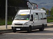 Un minibus Cars Région Ain à Chambéry en 2017.