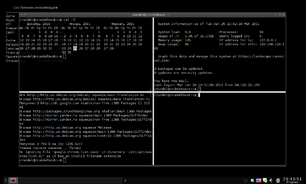 Terminator on Mac OS X showing live search highlighting and UTF-8 capabilities, courtesy of Markus Kuhn's UTF-8-demo.txt and cat.