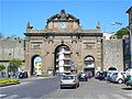 Viterbo - "Piazza della Rocca Meydani" - Porta Fiorentina şehir kapısı