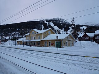 Åre fd station, numera Bahnhof Café, 2012