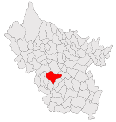 Location in Buzău County