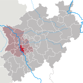 Poziția localității Düsseldorf