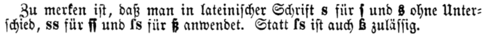 Regeln zum langen s im Duden, 1880