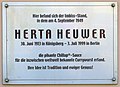 Plaque in Charlottenburg, Berlin, where Herta Heuwer is said to have invented the currywurst