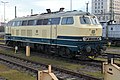 218 488-5 in ozeanblau/elfenbein, 2022 in Dresden HBf