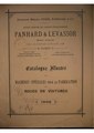 1906 - Panhard & Levassor managed by A. C. KREBS - Catalog of woodworking machine-tools for car wheels.